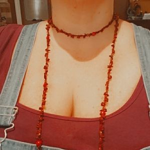 Vintage art deco long necklace